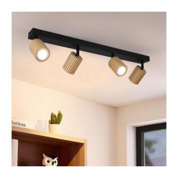 BRILAGI - Spotlámpa MODERN WOOD 4xGU10/8W/230V fa/fekete BRI379 kép