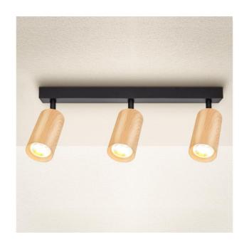 BRILAGI - Spotlámpa SELE 3xGU10/30W/230V fekete/tölgy dekor WO-Z3-A-OEM kép