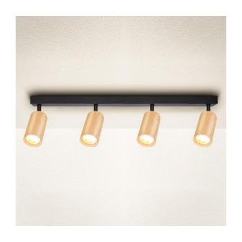 BRILAGI - Spotlámpa SELE 4xGU10/30W/230V fekete/tölgy dekor WO-Z4-A-OEM kép