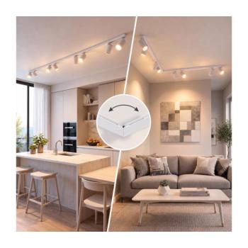 BRILAGI - Spotlámpa SELE LONG 8xGU10/30W/230V fehér WO-SELE-SP18-WHT-OEM kép