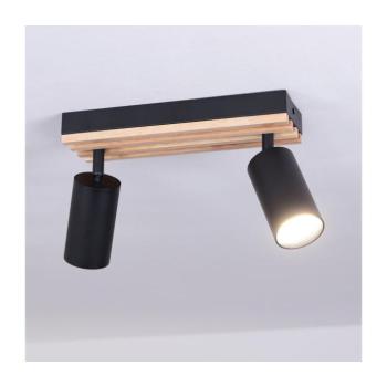 BRILAGI - Spotlámpa SELE WOOD ACOUSTIC 2xGU10/30W/230V fekete/fa WO-OEM-25CF-B02-BK kép