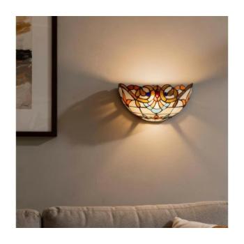 BRILAGI - Tiffany-ólomüveg falilámpa MIRABELLA 1xE14/40W/230V BRW-12028B kép