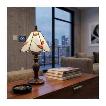 BRILAGI - Tiffany-stílusú ólomüveg asztali lámpa FOLIA 1xE27/60W/230V BRT-B015A kép