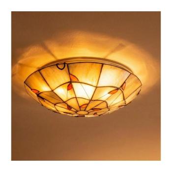 BRILAGI - Tiffany stílusú ólomüveg mennyezeti lámpa FOLIA 2xE27/60W/230V Ø 40 cm BRC-B015 kép