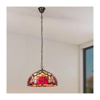 BRILAGI - Tiffany-stílusú vitrázs csillár láncon GARLAN 2xE27/60W/230V 63013 kép