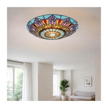 BRILAGI - Tiffany-stílusú vitrázs mennyezeti lámpatest LORAS 2xE27/60W/230V 63009 kép