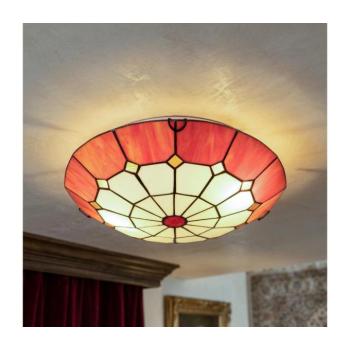 BRILAGI - Tiffany-üveg mennyezeti lámpa SIENNA 2xE27/60W/230V átm. 40 cm BRC-8008 kép