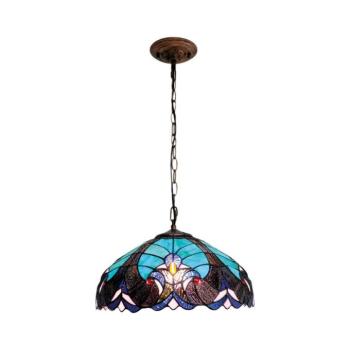 BRILAGI - Tiffany vitrázs csillár láncon CORAL 1xE27/60W/230V Ø 40 cm BRP-26415A kép
