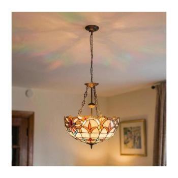 BRILAGI - Tiffany vitrázs csillár láncra szerelve MIRABELLA 3xE27/60W/230V átm. 50 cm BRP-12028B kép