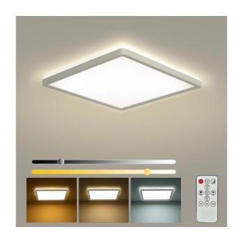 BRILAGI - ULTRA SLIM LED dimmelhető lámpatest, 18W/230V, 30x30 cm, fehér + távirányító BRI224 kép