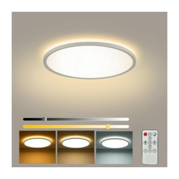 BRILAGI - ULTRA SLIM LED fényerőszabályozható lámpatest LED/18W/230V Ø 30 cm fehér + távirányító BRI222 kép