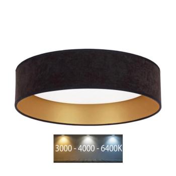 BRILAGI - VELVET LED 24W mennyezeti lámpa 3000/4000/6400K fekete/arany kép
