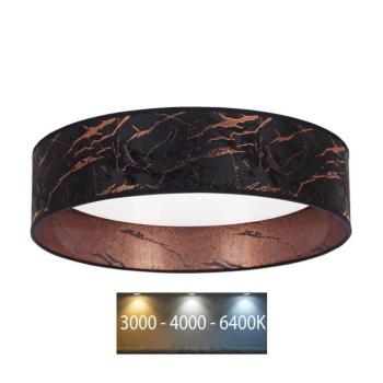 BRILAGI - VELVET LED 24W mennyezeti lámpa 3000/4000/6400K fekete/réz kép