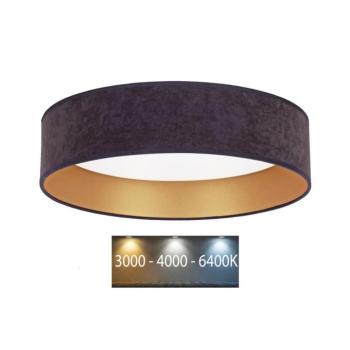 BRILAGI - VELVET LED 24W mennyezeti lámpa 3000/4000/6400K szürke/arany kép