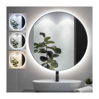 BRILAGI - VENA BLACK LED fürdőszobai tükör 26W/230V 80 cm IP44 CRI 90 dimmelhető + CCT FG-CY36-A01-8080-BLK kép
