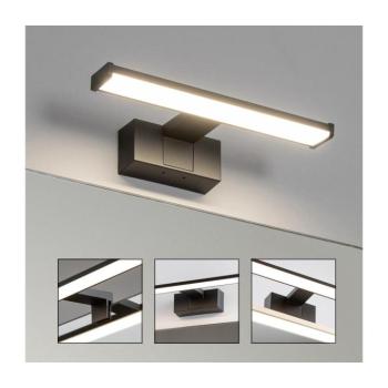 BRILAGI - VESTRA LED fürdőszobai tükörvilágítás, 6W, 230V, 30 cm, IP44, fekete FG-M1-C02-300-BLK kép