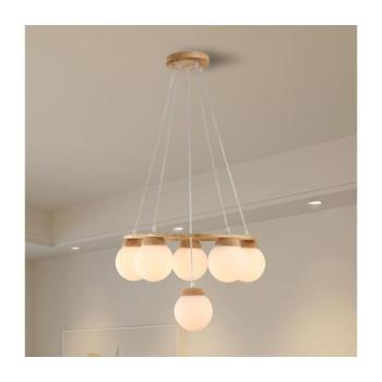BRILAGI - VISBY WOOD kábellel függesztett csillár, 6xE27/60W/230V, Ø 58 cm, fa BRI452 kép