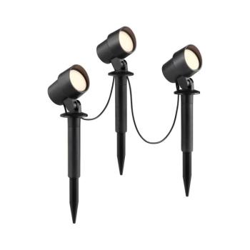 Brilliant - 3 darabos LED kültéri lámpa KAMARA LED/8,5W/230V IP44 fekete G40908/06 kép