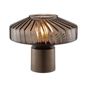 Brilliant - Asztali lámpa LYN 1xE27/20W/230V barna/füstös barna 60360/20 kép