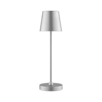 Brilliant - dimmelhető, újratölthető érintős asztali lámpa ELORA LED/2,5W/5V 2700K IP44 ezüst G60245/58 kép