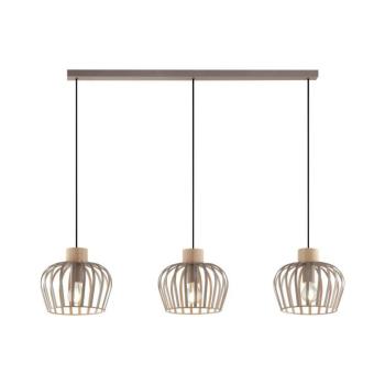 Brilliant - Kábeles függőlámpa NORDIC CAGE 3xE27/20W/230V bézs 51553/22 kép