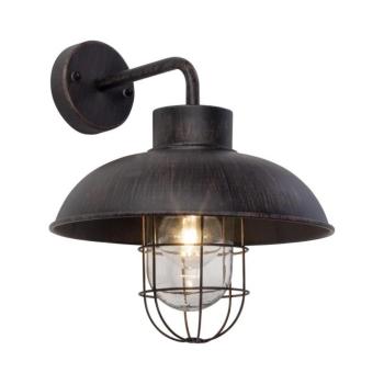 Brilliant - Kültéri fali lámpa PORTLAND 1xE27/60W/230V fekete/patinás 96297/55 kép