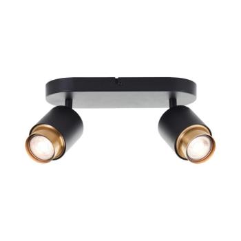 Brilliant - LED spotlámpa COVELO 2xGU10/5W/230V fekete/arany G04913/86 kép