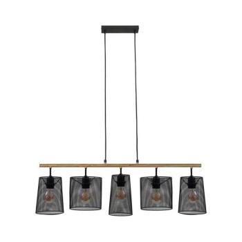 Brilo 4078-054 - Kábelen függő csillár WOOD & STYLE 5xE27/60W/230V 4078-054 kép