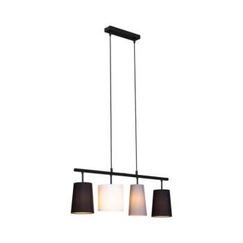 Brilo - Kábelcsillár 4xE27/40W/230V fekete/szürke/fehér 4002707401773 kép