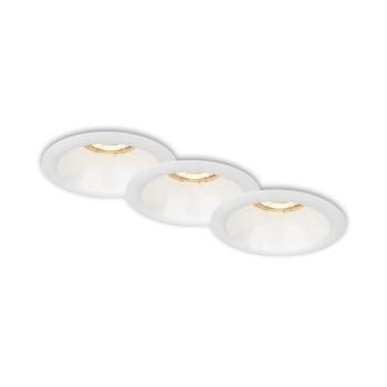 Brilo - KÉSZLET 3x Fürdőszobai beépíthető lámpa 1xGU10/9W/230V IP23 fehér 7042-036 kép