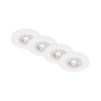 Brilo - KÉSZLET 4x LED Fürdőszobai beépíthető lámpa LED/4,9W/230V IP44 fehér 7998-046 kép