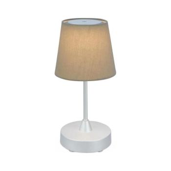 Brilo - LED Dimmelhető újratölthető asztali lámpa LED/3W/5V IP44 ezüst/bézs 7447-011 kép