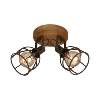 Brilo - Spotlámpa VINTAGE 2xE27/25W/230V barna 2670-024 kép