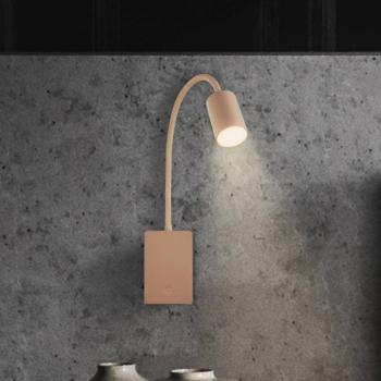Brilo unplugged Smooth LED-es akkumulátoros olvasólámpa, bézs, kép