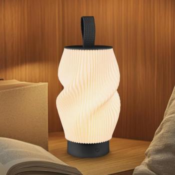 Brilo unplugged Tubi LED tölthető asztali világítás, fekete/fehér, IP44 kép