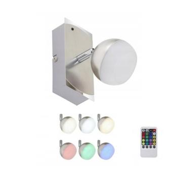 Briloner 2040-012 - LED RGB fényerőszabályozható spotlámpa LED/3,3W/230V + távirányító 2040-012 kép