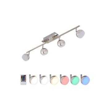 Briloner 2040-042 - LED RGB Dimmelhető lámpa BAFFLE 4xLED/3,3W/230V + távirányító 2040-042