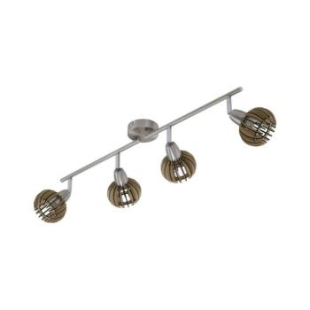 Briloner 2852-041 - Spotlámpa RETRO 4xE14/5,5W/230V gumifa 2852-041 kép