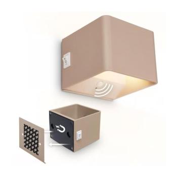 Briloner 3879011 - BORRA újratölthető fali LED-lámpa érzékelővel LED/1,5W/5V 3600 mAh bézs 3879011 kép