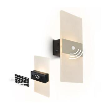 Briloner 3888012 - AURA tölthető fali LED-lámpa érzékelővel LED/2,5W/5V 1800 mAh matt 3888012 kép