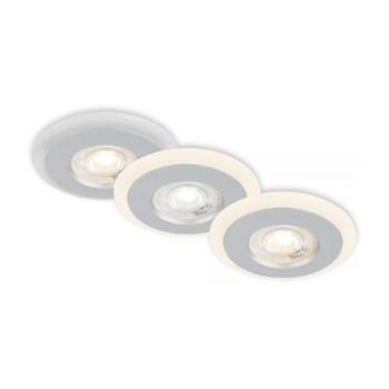 Briloner 7039034-SZETT 3xLED Fürdőszobai beépíthető mennyezeti lámpatest 3xLED/5W/230V IP44 matt króm 7039034 kép