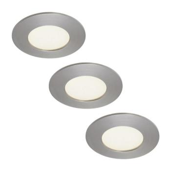 Briloner 7103432-SADA 3xLED Fürdőszobai süllyesztett lámpa 3xLED/4,9W/230V IP44 matt króm 7103432 kép