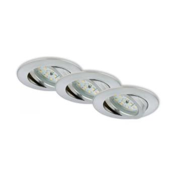 Briloner 7296-039 - SZETT 3x LED fürdőszobai süllyesztett mennyezeti lámpa LED/6,5W/230V IP23 7296-039 kép