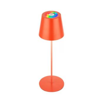 Briloner 7510012-LED RGB dimmelhető asztali lámpa CALIDA 2,5W/5V IP44 1200mAh narancssárga 7510012 kép