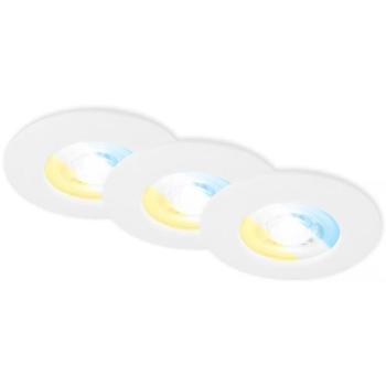 Briloner 7605036-SZETT 3xLED Fürdőszobai beépíthető mennyezeti lámpa 3xLED/4,9W/230V IP44 fehér 7605036 kép