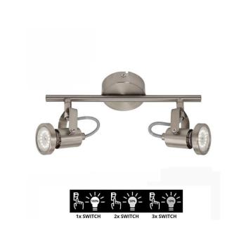 Briloner 2712-022 - LED fényerő-szabályozó spotlámpa SEMPLICE 2xGU10 / 5W / 230V 2712-022 kép