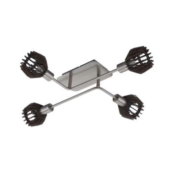 Briloner 2854-042 - Felületre szerelhető csillár 4xE14/5,5W/230V gumifa 2854-042 kép