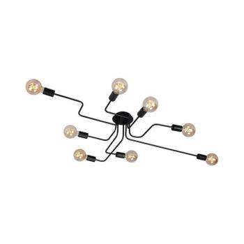 Briloner 2888-085 - Felületre szerelhető csillár FARETTO 8xE27/60W/230V fekete 2888-085 kép