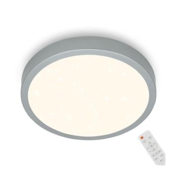 Briloner 3704-014-LED Dimmelhető mennyezeti lámpa RUNA LED/22W/230V ezüst + távirányító 3704-014 kép