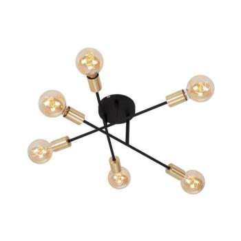 Briloner 3868-065 - Felületre szerelhető csillár BLACK STEEL 6xE27/60W/230V 3868-065 kép